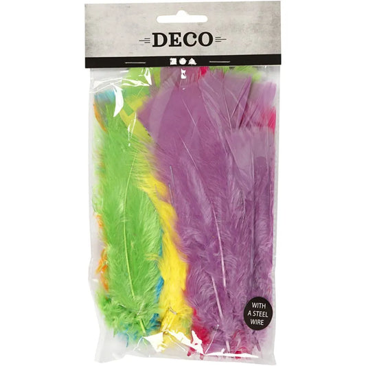 Feathers Assorted Colours 18 bundle