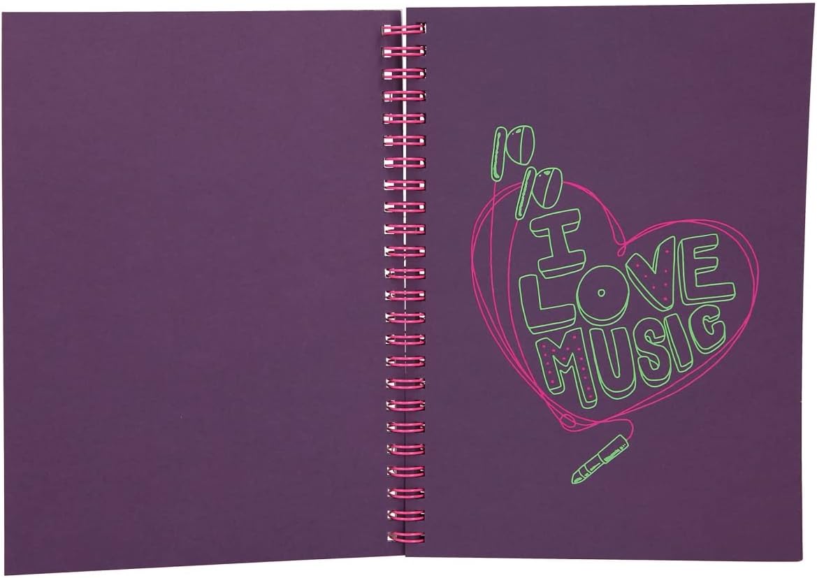 TOPModel Neon Doodle Book With Neon Pen Set