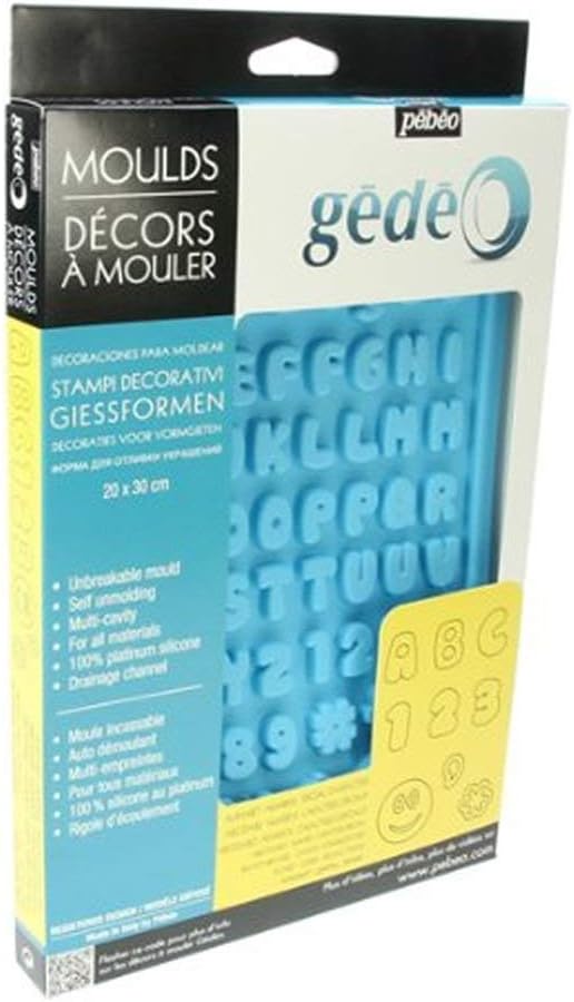 Gedeo Silicone Mould 20 x 30cm - Alphabet