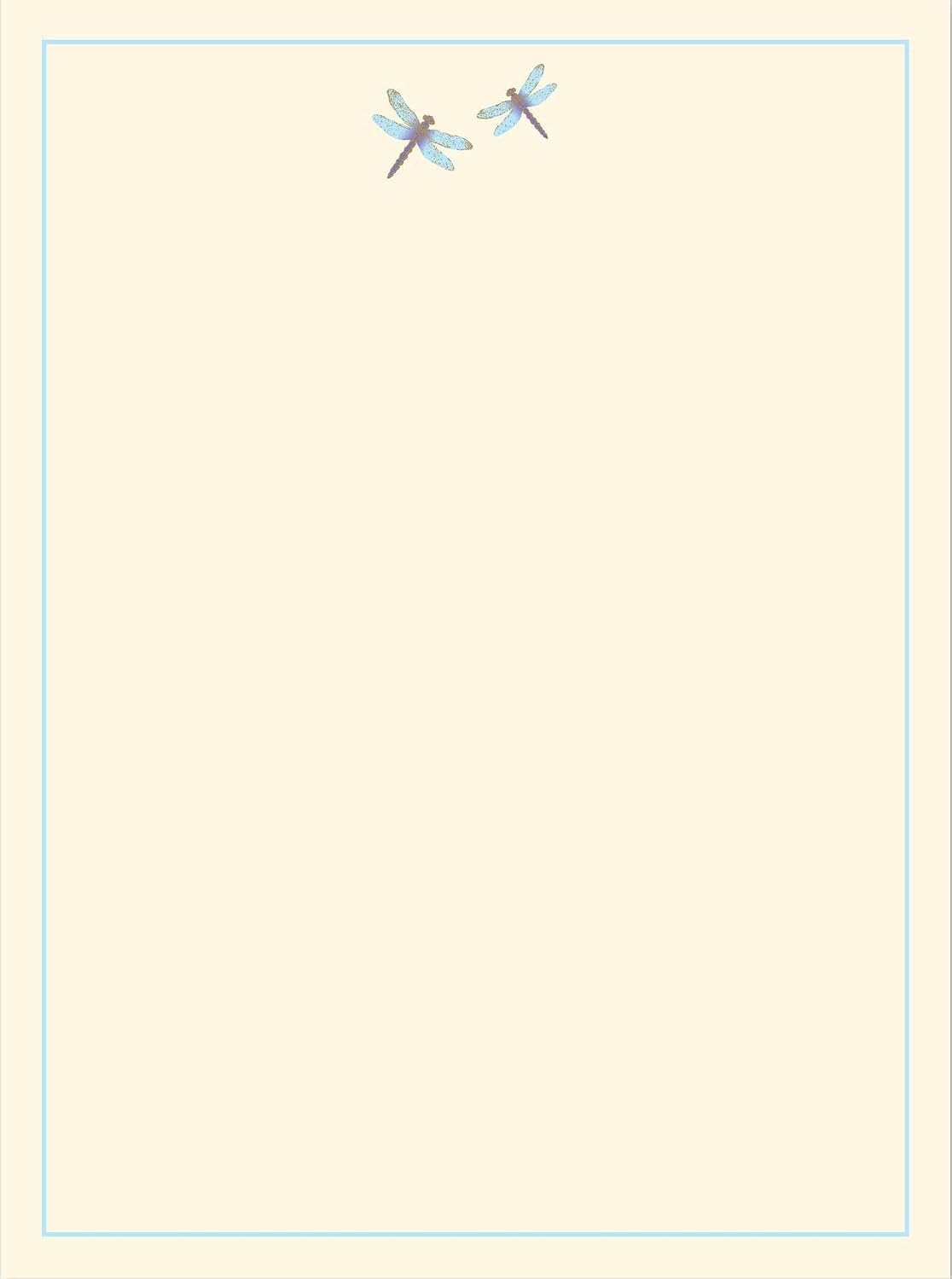 Writing Set - Blue Dragonflies