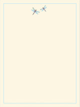 Writing Set - Blue Dragonflies