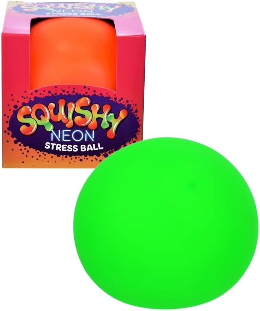 Squishy Neon Stress Ball 90Mm