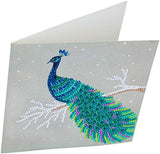 Crystal Art Card Kits -  Pretty Peacock 18x18cm