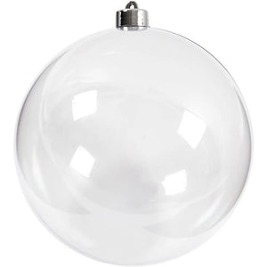 Baubles to Decorate, D: 15.6 cm, 1 pc, transparent