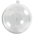 Two-piece open acrylic bauble