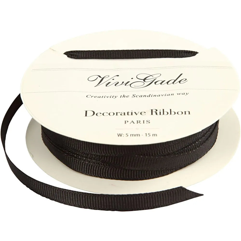Decoration Ribbon 15m - Black