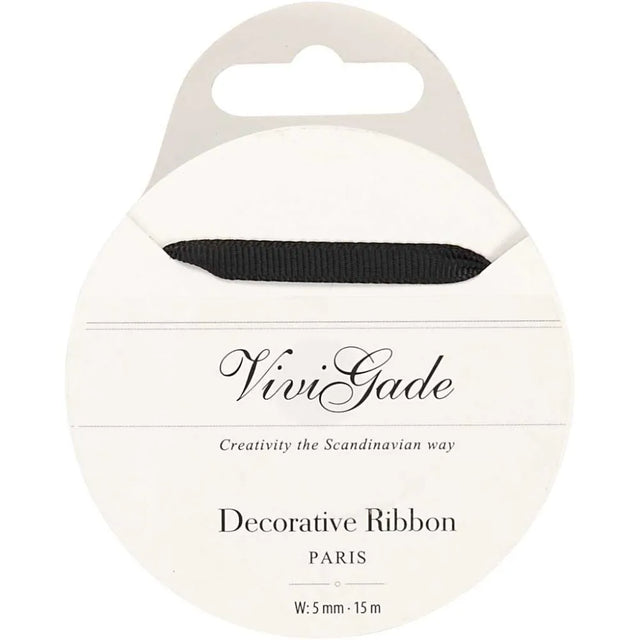 Decoration Ribbon 15m - Black