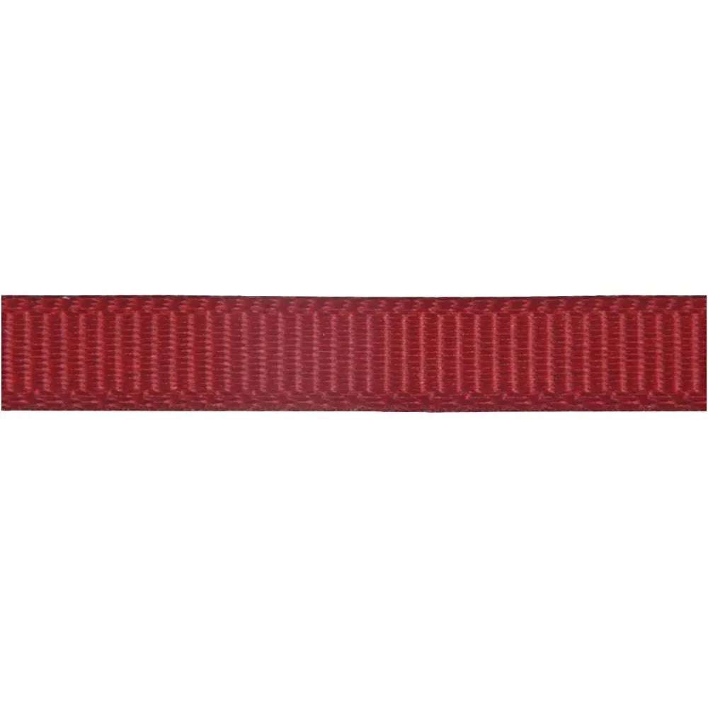Decorative Grosgrain Ribbon - Red W: 6mm, 15m