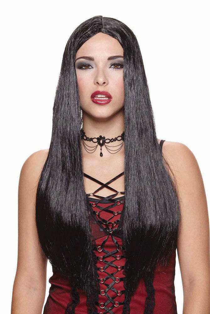 61cm Black Wig