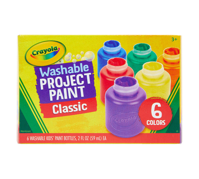 Crayola Washable Kids Project Paint (6 Pack)