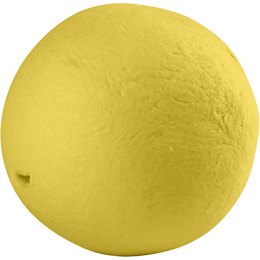 Compressed Cotton Balls Diameter 30mm - Yellow (50 Pieces)