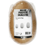 Paper Mache - Two-Piece Egg (3 Pcs)