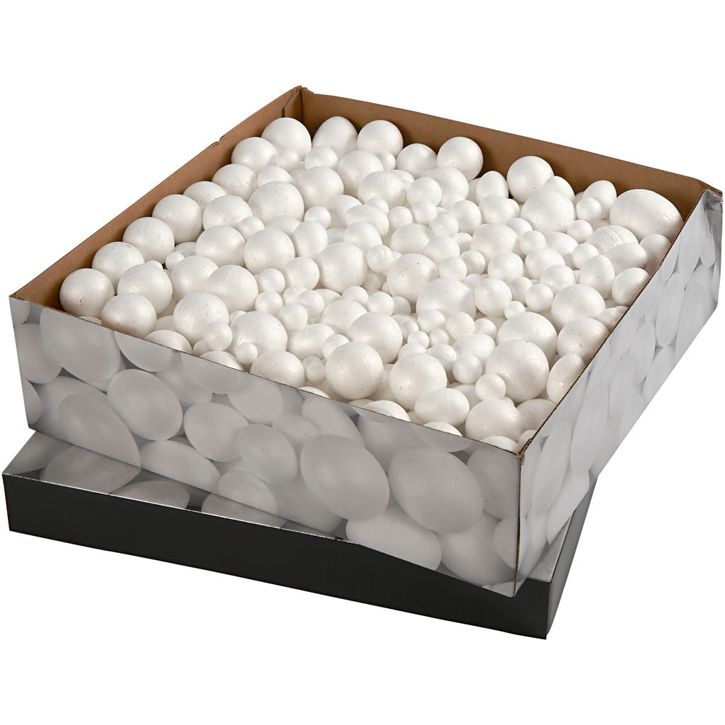 Polystyrene Balls & Eggs