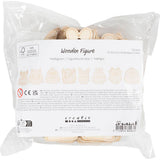Wooden Figures - Monsters H:124cm Thickness 3mm (24 Pack)
