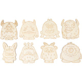 Wooden Figures Monsters H:124cm Thickness 3mm (8 Pack)
