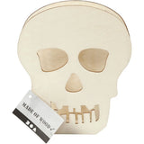Wooden Skull 13.5cm (1 Piece)