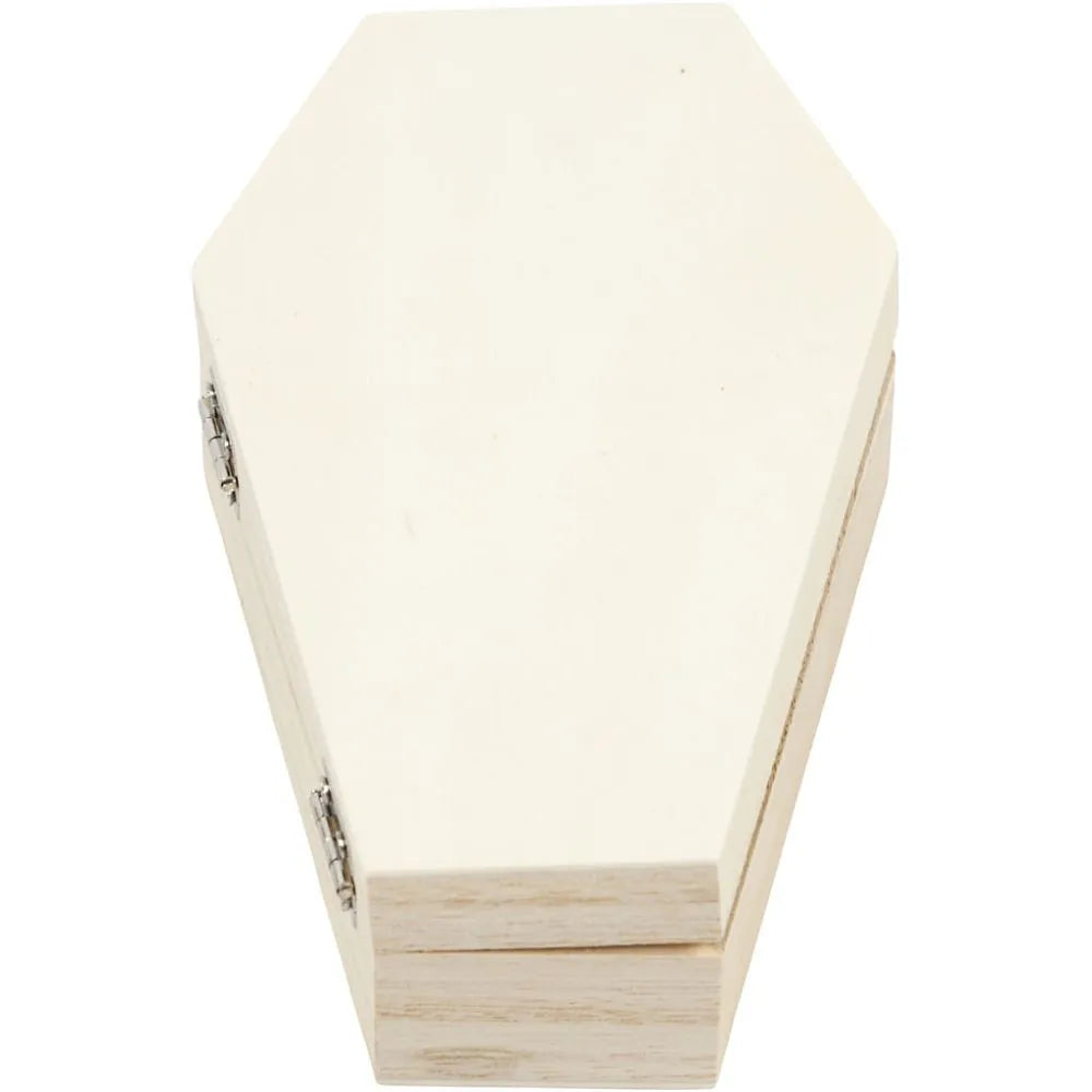 Wooden Coffin with Magnetic Lock