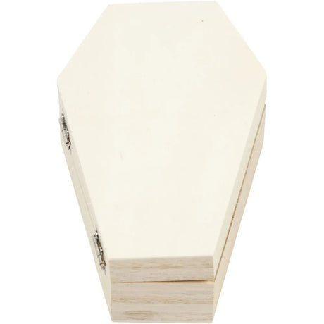 Wooden Coffin with Magnetic Lock