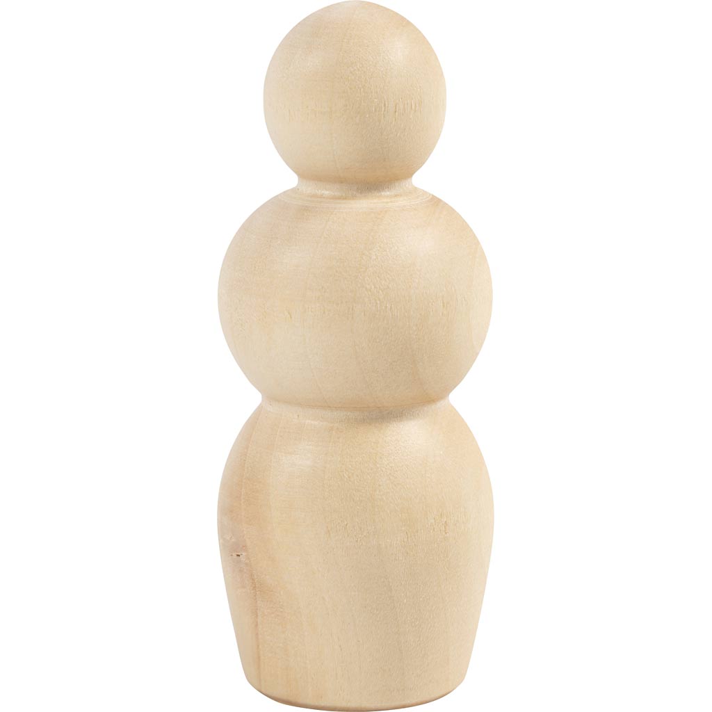 Wooden Figure Body - Hourglass Shape H:75cm (5 Pack)
