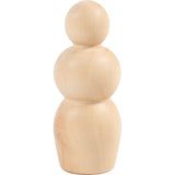 Wooden Figure Body - Hourglass Shape H:75cm (5 Pack)