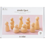 Wooden Figure Body H:5-8 cm (90 Assorted)