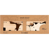 Wooden Animals - Safari H:3-145cm Thickness 2cm (10 Pack)