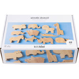 Wooden Animals - Farm and Safari 3-145cm (44 Pack)