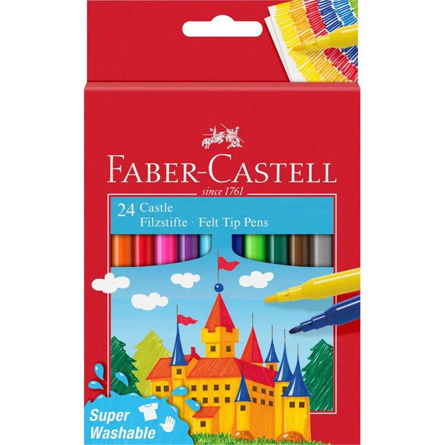 Faber-Castell Redline Fibre Tip Markers (Box of 24)