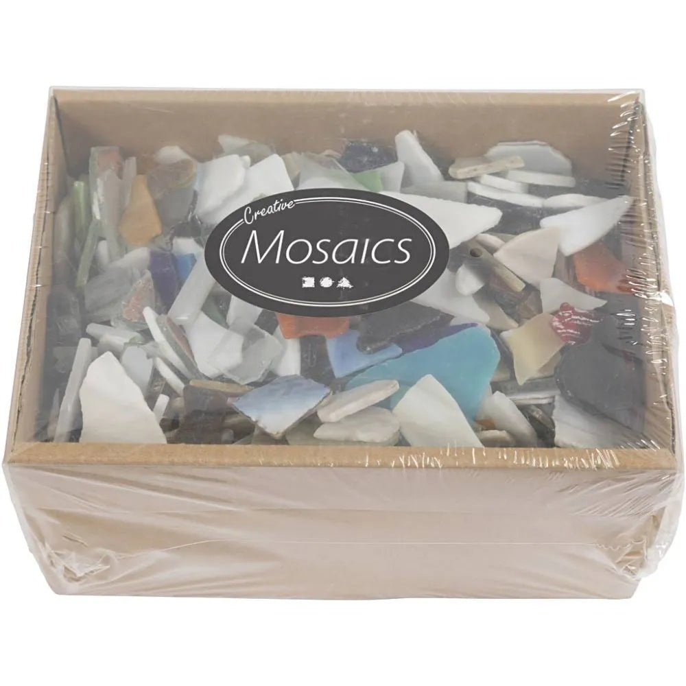 Stained Glass Mosaic Fragments Assortment Box