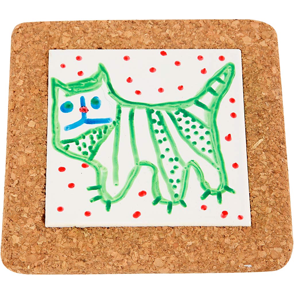 Trivet with cork frame