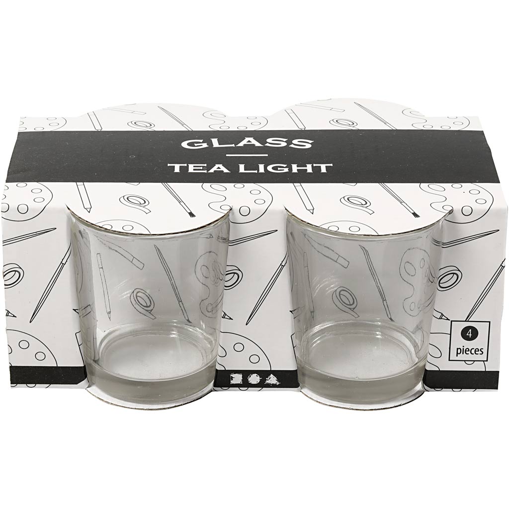 Tealight holder in glass