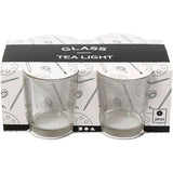 Tealight holder in glass