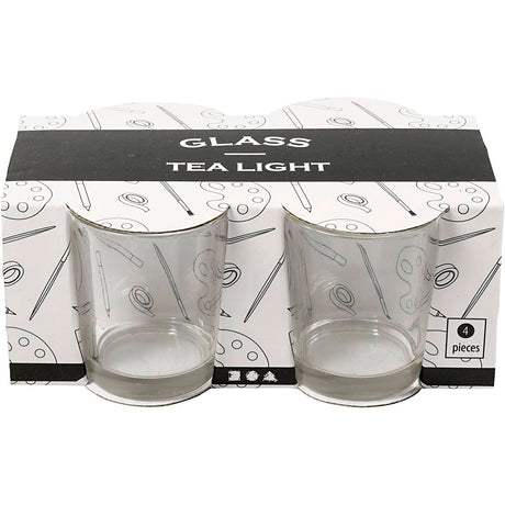 Tealight holder in glass