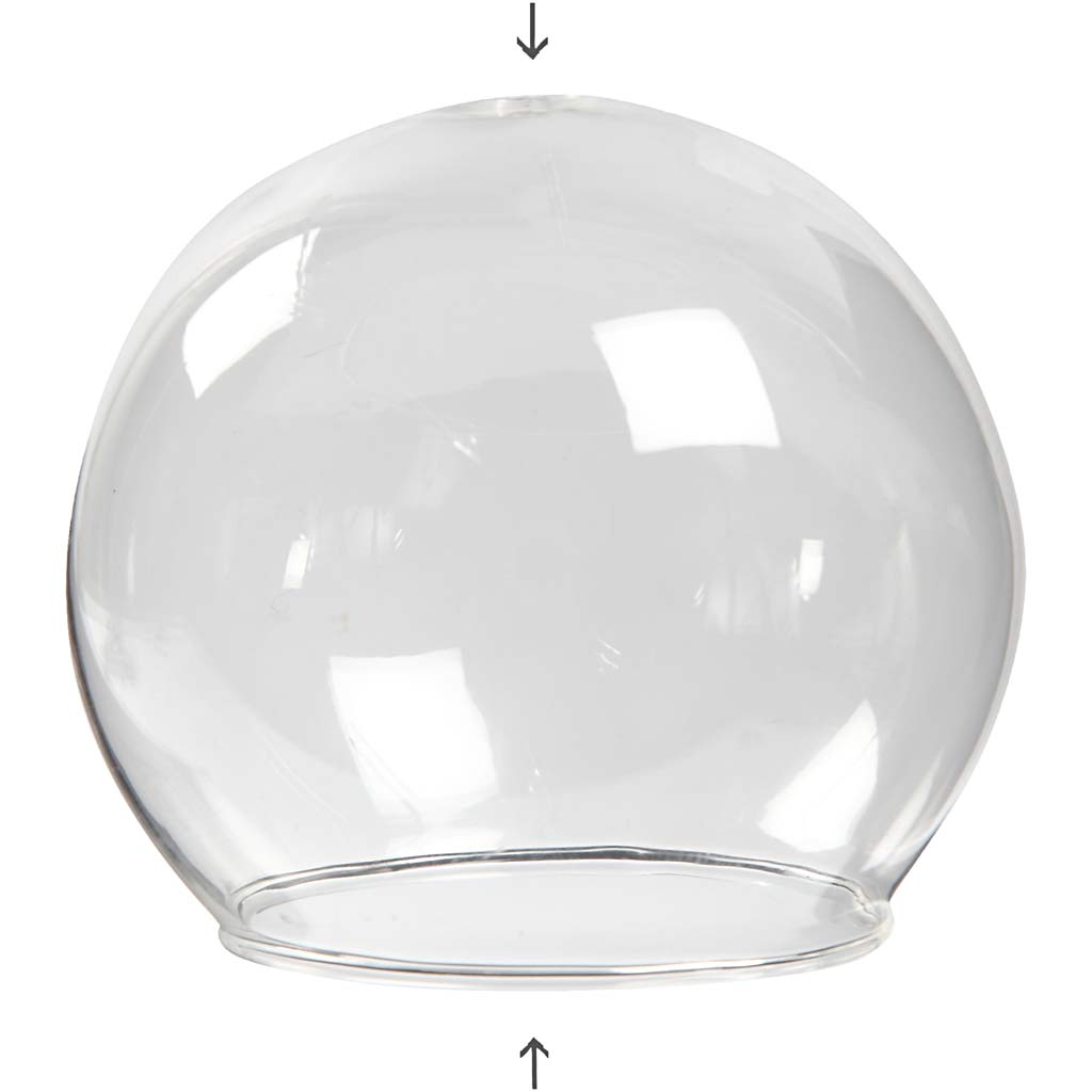 Clear Glass Baseless Hanging Bauble