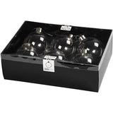 Glass Ornaments 8.9 cm - Transparent (6 Pcs)