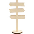 Standing signpost