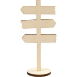 Standing signpost