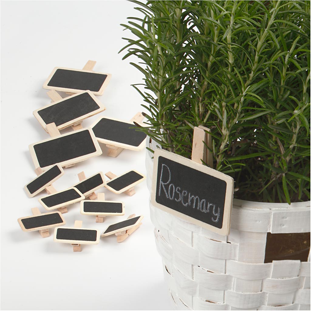 Blackboard with clothes peg
