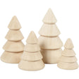 Wooden Christmas Trees (4 Pack)