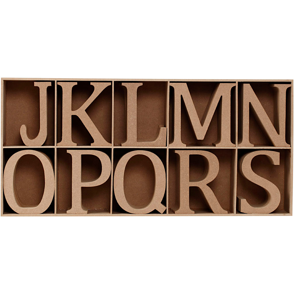 Wooden Letters, Numbers And Symbols