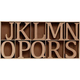 Wooden Letters, Numbers And Symbols
