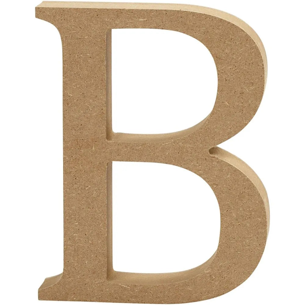 Letter, B: 8 cm, thickness 1.5 cm, 1 pc, MDF