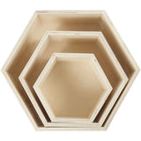 Storage Boxes, H: 14.8+19+24.2 cm, depth 10 cm, 3