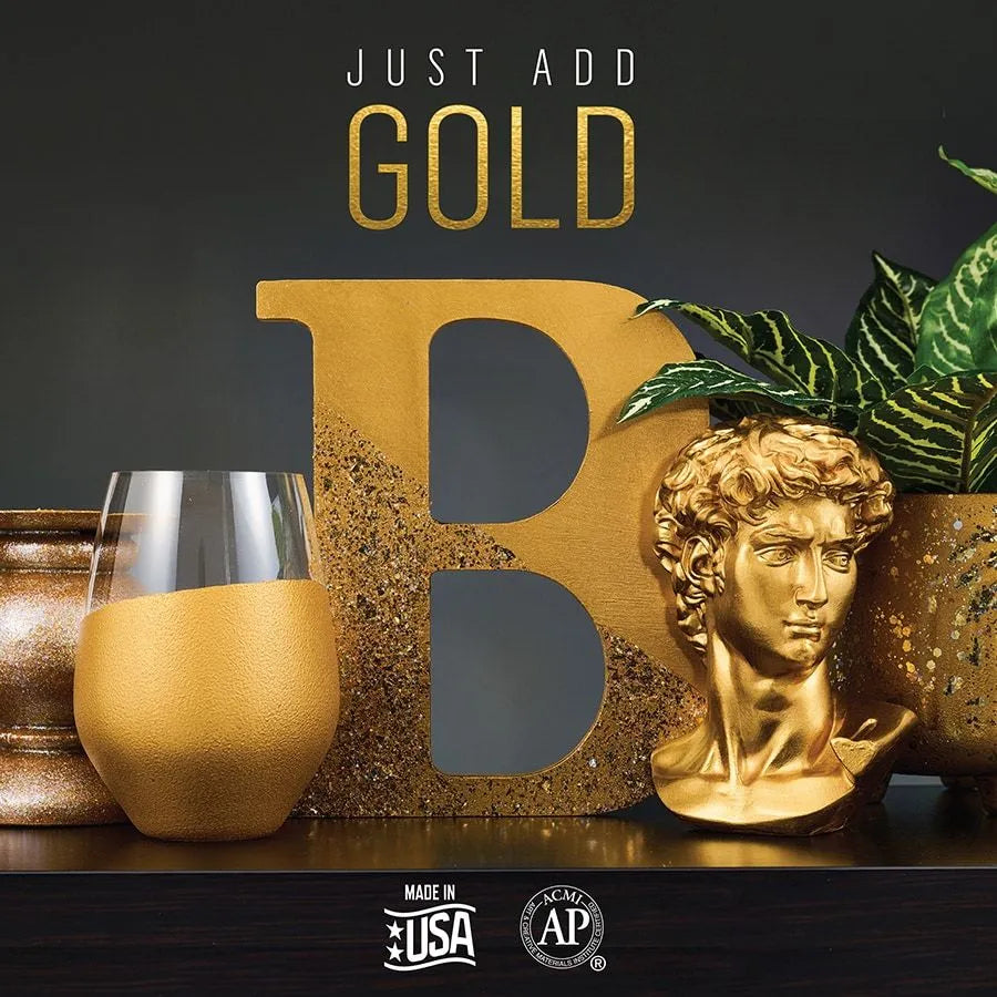 FolkArt Multi-Surface Metallic Acrylic 59ml - Bright Gold