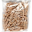 Clothes Pegs, L: 25 Mm, W: 3 Mm, 100 Pcs, Birch