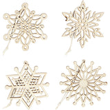 Wooden Ornaments - Snowflakes (8 Pack)