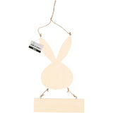 Rabbit with sign