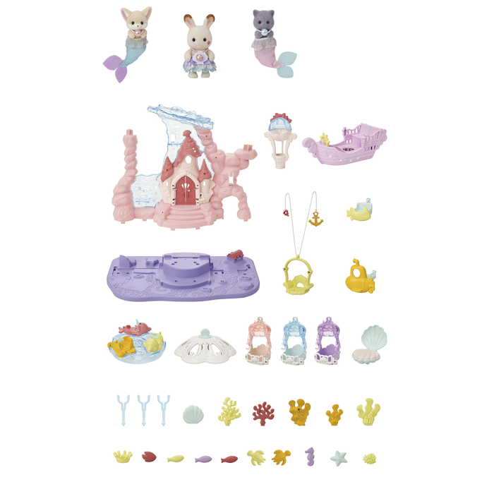 Sylvanian Families Baby Mermaid Castle Play Set