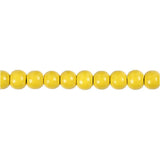 Wooden Beads Hole Size 2mm, 15g - Yellow