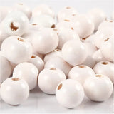 Wooden Beads 20g - White